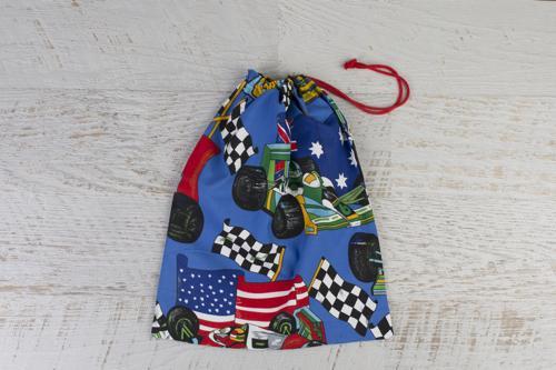 Racing cars library bag